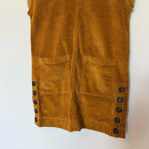 NWT Madewell Oversized Corduroy Button-Accent Mini Dress - Picture 4 of 13